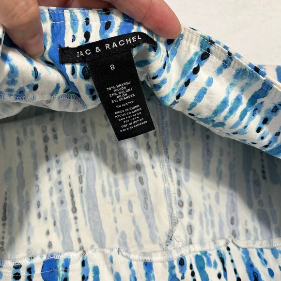 Zac Rachel Golf Tennis Skort Women 8 Stretch Pull On Pocketed Career Casual - Picture 5 of 10